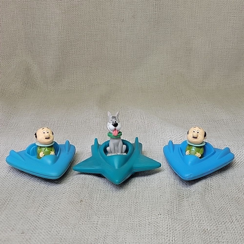 Vintage 1989 Hanna Barbara Jetsons Astro, Mr spacley, Star ship Figures‎